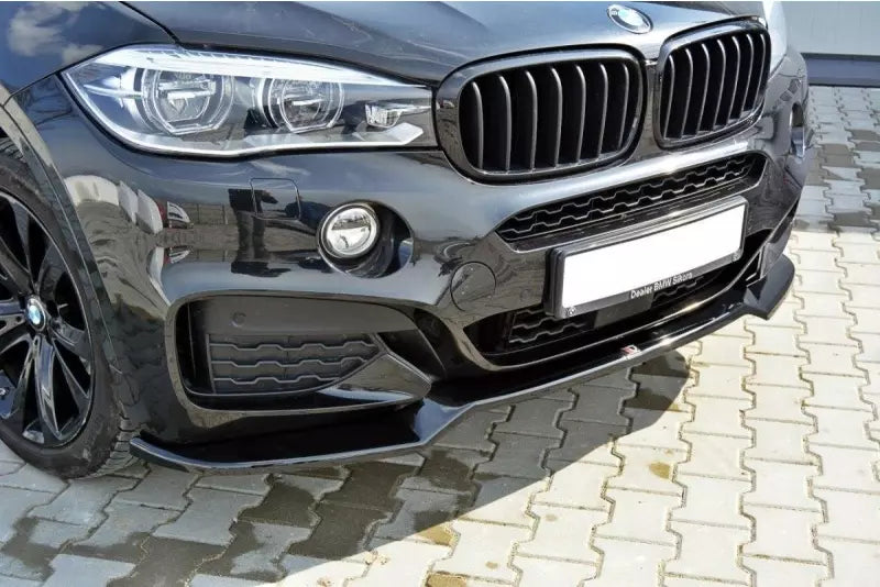 Maxton Design Frontlippe V.1 für BMW X6 F16 M Paket Hochglanz schwarz – Ansicht 1