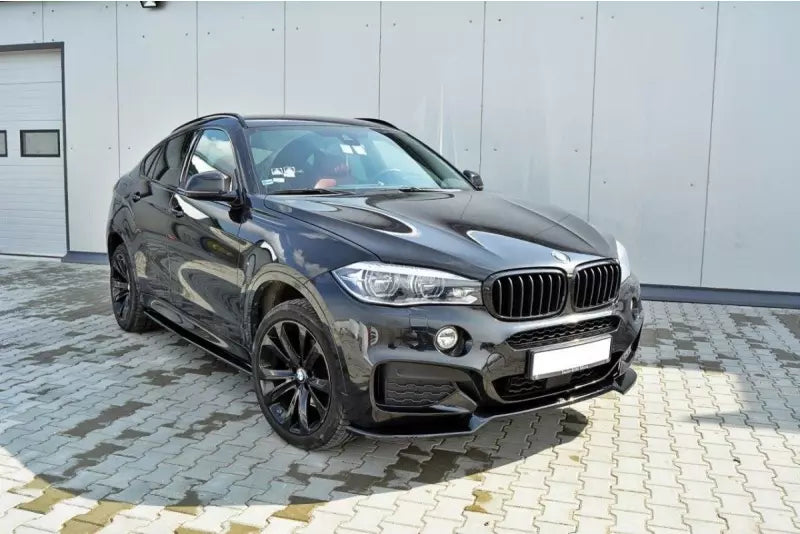 Maxton Design Frontlippe V.1 für BMW X6 F16 M Paket Hochglanz schwarz – Ansicht 2