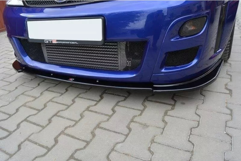 Maxton Design Frontlippe V.1 für Ford Focus RS Mk1 Hochglanz schwarz – Ansicht 2