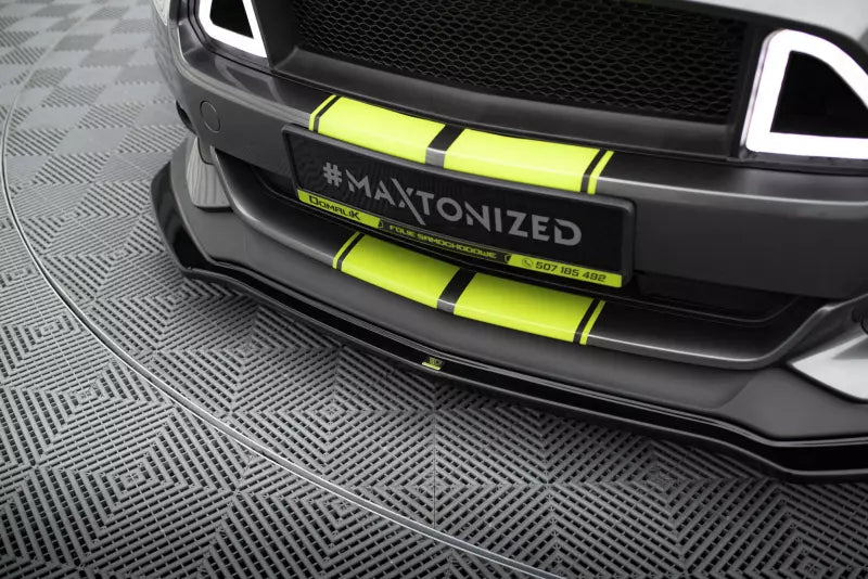Maxton Design Frontlippe V.1 für Ford Mustang GT Mk6 Hochglanz schwarz – Ansicht 3