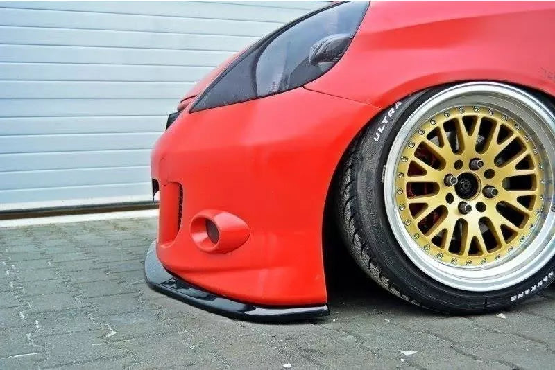 Maxton Design Frontlippe V.1 für Honda Jazz Mk1 Hochglanz schwarz – Ansicht 3