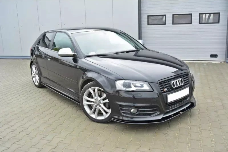 Maxton Design Frontlippe V.2 für Audi S3 8P Facelift Hochglanz schwarz – Ansicht 1