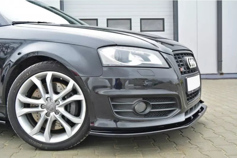 Maxton Design Frontlippe V.2 für Audi S3 8P Facelift Hochglanz schwarz – Ansicht 2