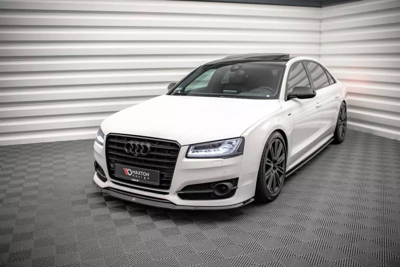 Maxton Design Frontlippe V.2 für Audi S8 D4 Facelift Hochglanz schwarz – Ansicht 1