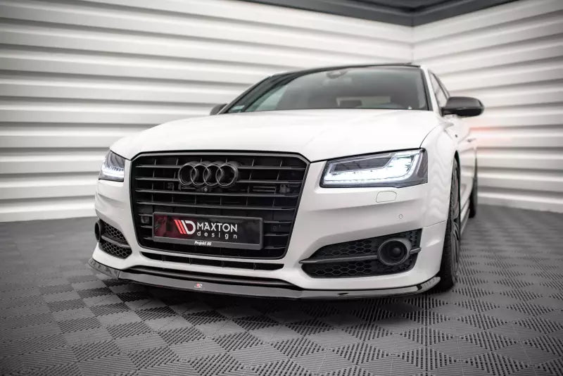 Maxton Design Frontlippe V.2 für Audi S8 D4 Facelift Hochglanz schwarz – Ansicht 3