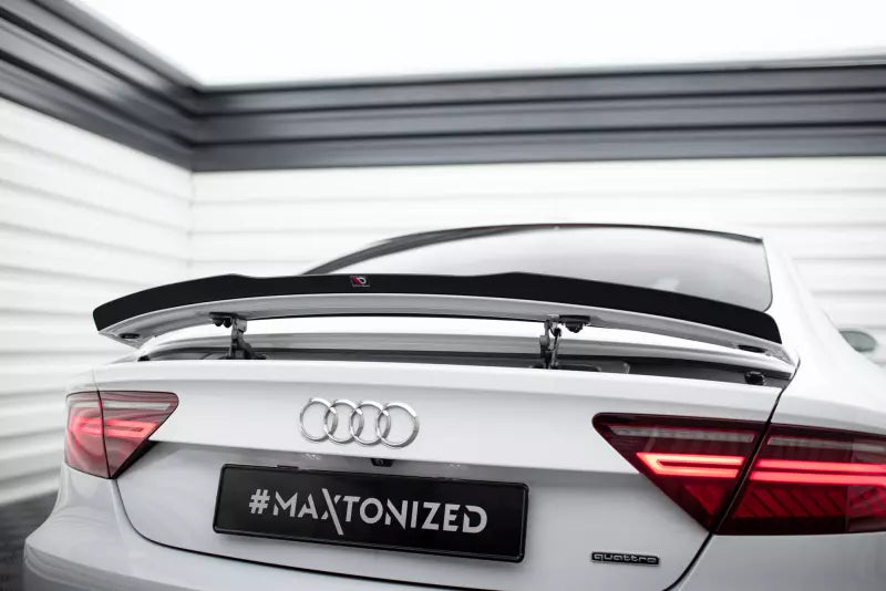 Maxton Design Heckspoiler Lippe für Audi S7 / A7 S-Line C7 Facelift Hochglanz schwarz – Ansicht 1