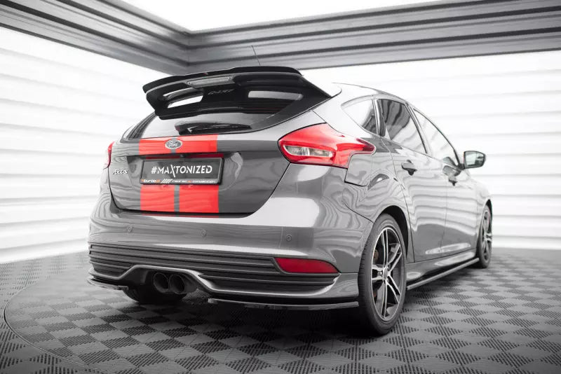Maxton Design Heckspoiler Lippe für Ford Focus ST Mk3 Hochglanz schwarz – Ansicht 2
