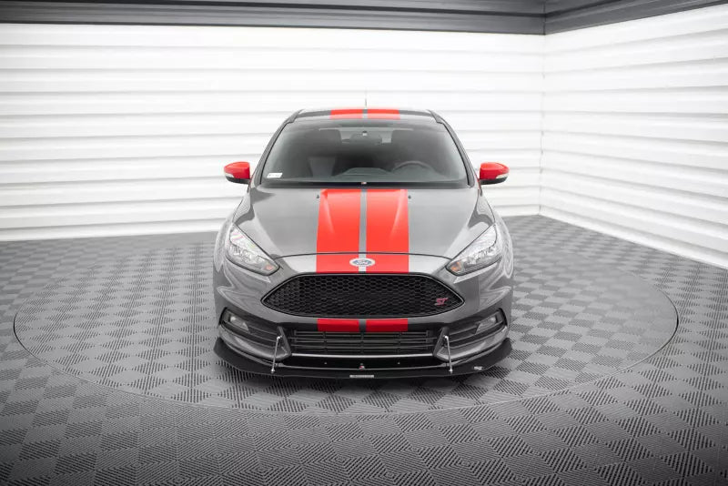 Maxton Design Street Pro Frontlippe V.1 + Zusatzlippe für Ford Focus ST Mk3 Facelift – Ansicht 2