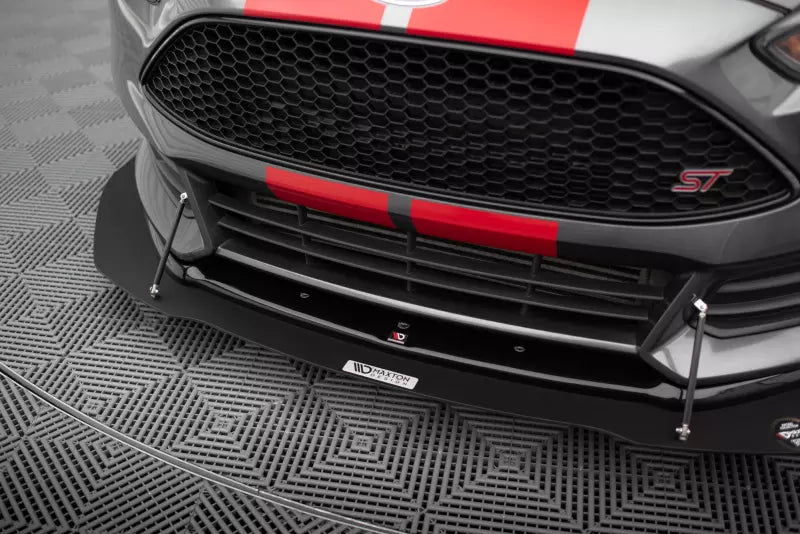 Maxton Design Street Pro Frontlippe V.1 + Zusatzlippe für Ford Focus ST Mk3 Facelift – Ansicht 4