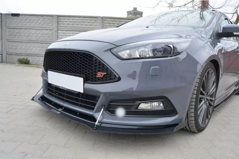 Maxton Design Street Pro Frontlippe V.2 + Zusatzlippe für Ford Focus ST Mk3 Facelift – Ansicht 2