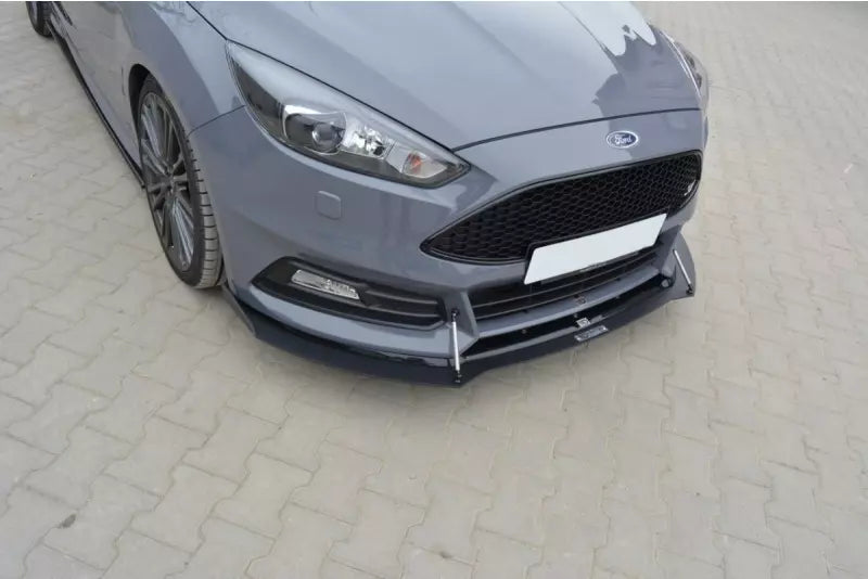 Maxton Design Street Pro Frontlippe V.2 + Zusatzlippe für Ford Focus ST Mk3 Facelift – Ansicht 3