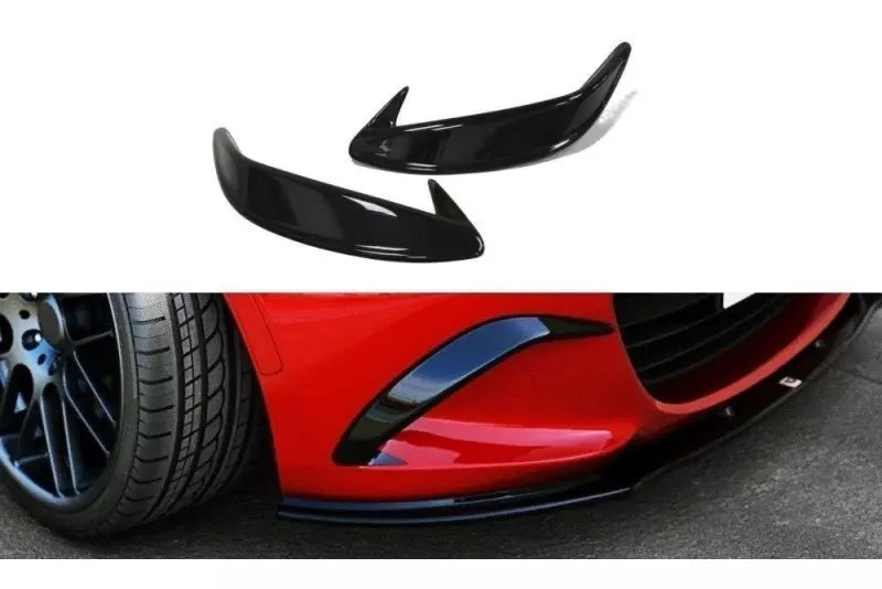 Maxton Design Nebelleuchten Abdeckung für Mazda MX-5 IV Hochglanz schwarz – Ansicht 1