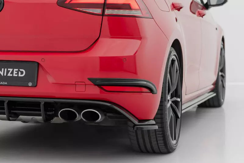 Maxton Design Nebelleuchten Abdeckung für VW Golf 7 R-Line / R Facelift ab 03/2017 Hochglanz schwarz – Ansicht 2