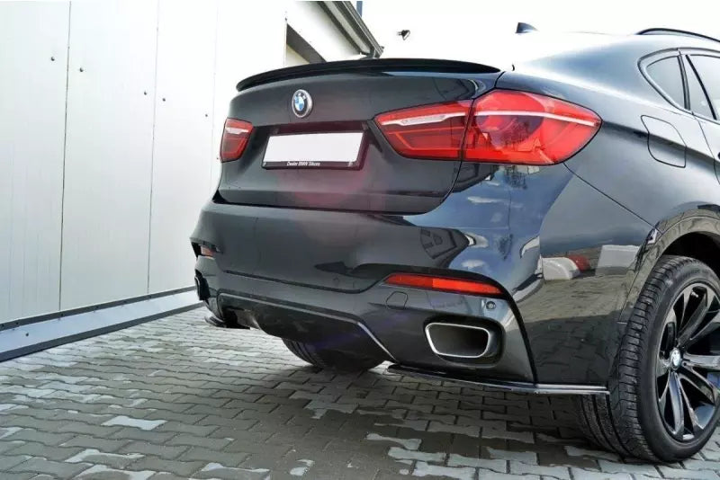 Maxton Design Diffusor Flaps für BMW X6 F16 M Paket Hochglanz schwarz – Ansicht 2