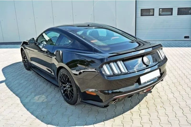 Maxton Design Diffusor Flaps für Ford Mustang GT Mk6 Hochglanz schwarz – Ansicht 2