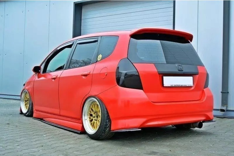 Maxton Design Diffusor Flaps für Honda Jazz Mk1 Hochglanz schwarz – Ansicht 1