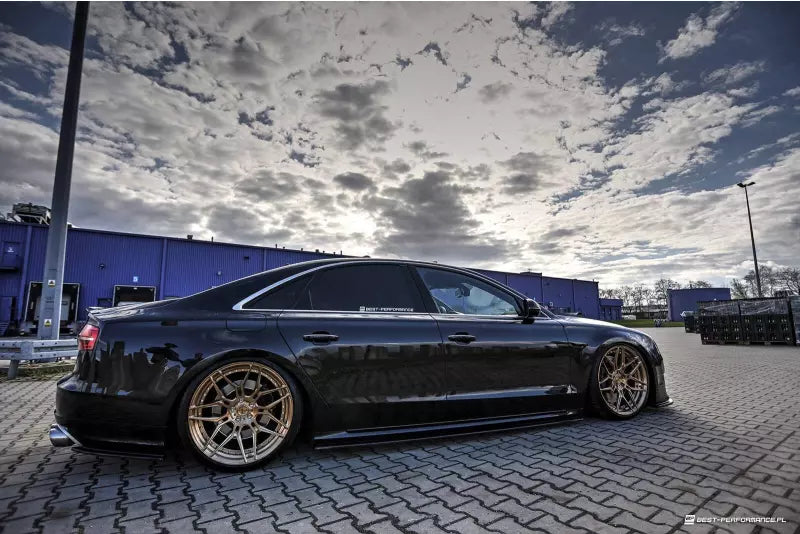 Maxton Design Seitenschweller (Paar) für Audi S8 D4 Facelift Hochglanz schwarz – Ansicht 1