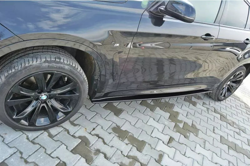 Maxton Design Seitenschweller (Paar) für BMW X6 F16 M Paket Hochglanz schwarz – Ansicht 1