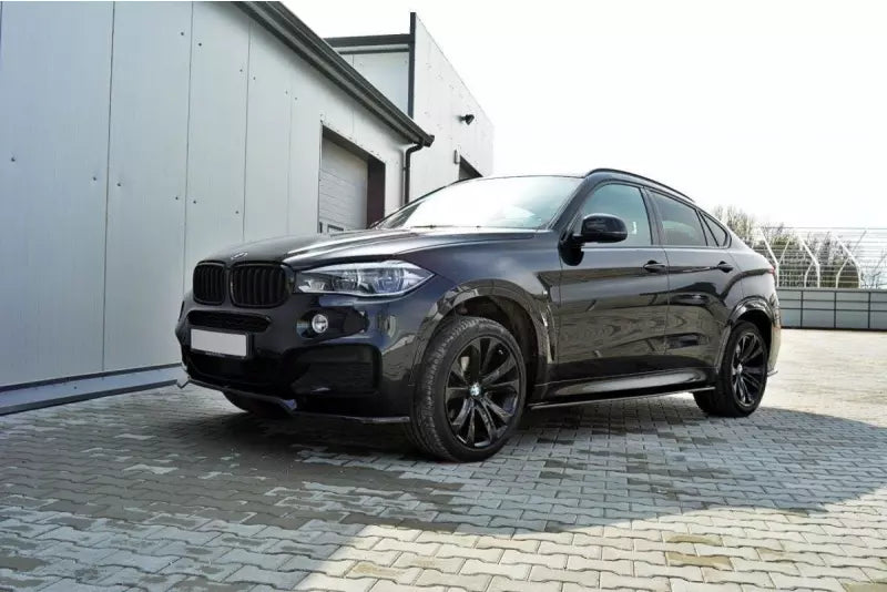 Maxton Design Seitenschweller (Paar) für BMW X6 F16 M Paket Hochglanz schwarz – Ansicht 2