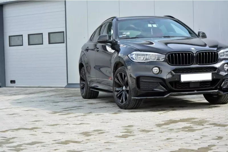 Maxton Design Seitenschweller (Paar) für BMW X6 F16 M Paket Hochglanz schwarz – Ansicht 3