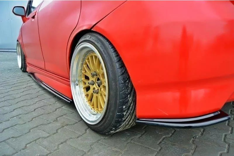 Maxton Design Seitenschweller (Paar) für Honda Jazz Mk1 Hochglanz schwarz – Ansicht 3