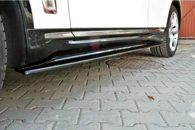 Maxton Design Seitenschweller (Paar) für Infinity QX70 Hochglanz schwarz – Ansicht 3
