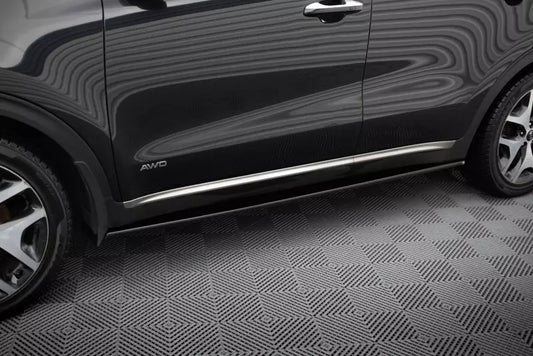 Maxton Design Seitenschweller (Paar) für Kia Sportage Mk4 GT-Line Hochglanz schwarz – Ansicht 1