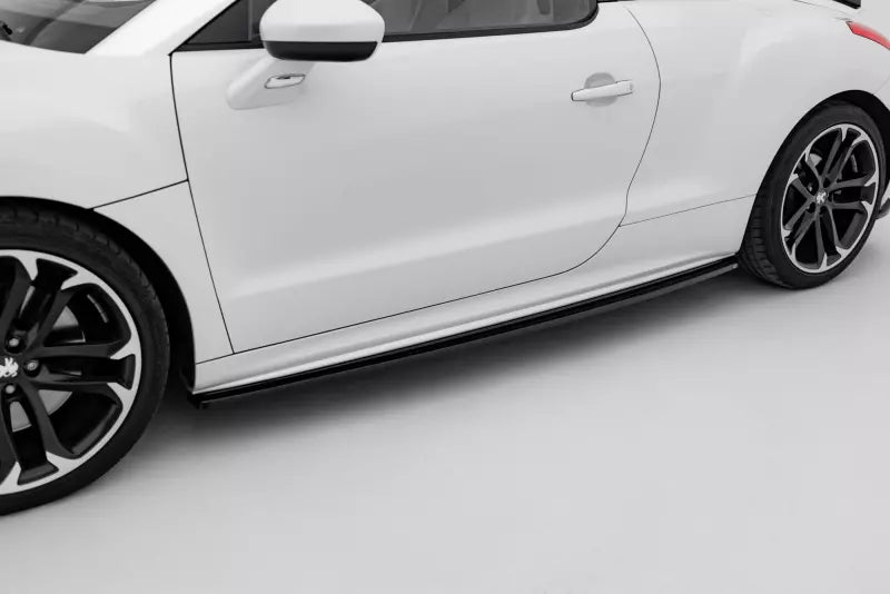 Maxton Design Seitenschweller (Paar) für Peugeot RCZ Hochglanz schwarz – Ansicht 1