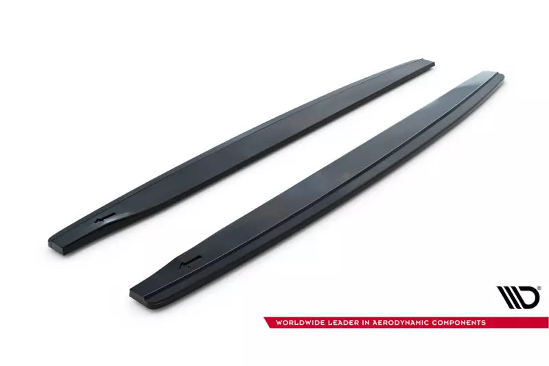 Maxton Design Seitenschweller (Paar) für Peugeot RCZ Hochglanz schwarz – Ansicht 4
