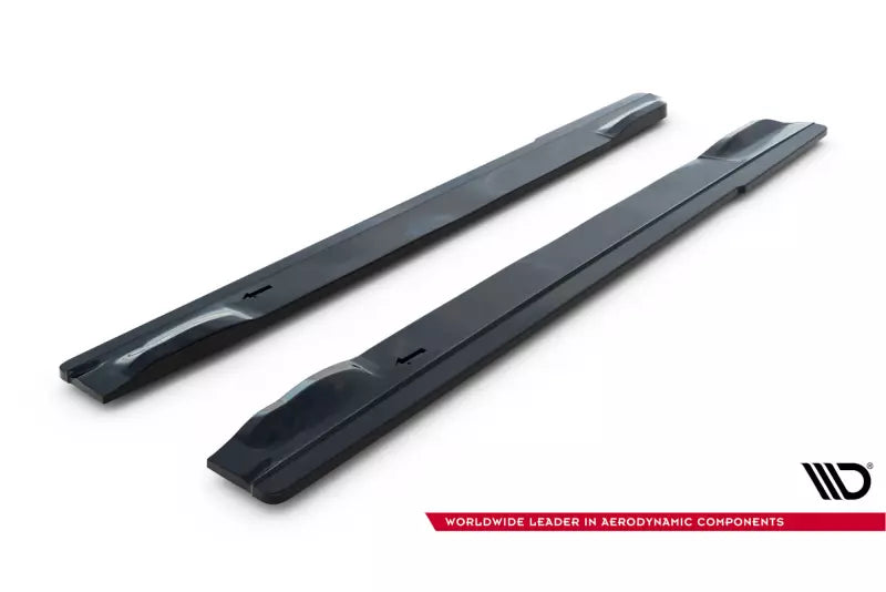 Maxton Design Seitenschweller (Paar) für Subaru Impreza WRX STI 2009-2011 Hochglanz schwarz – Ansicht 4