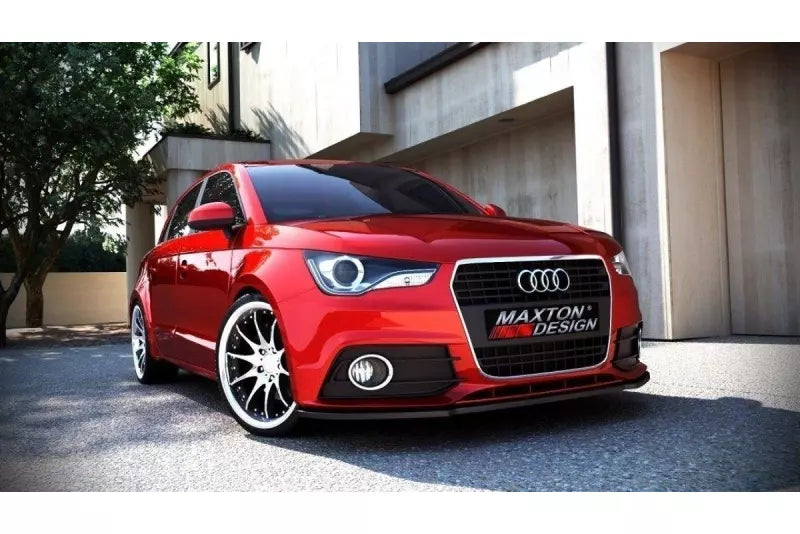 Maxton Design Frontlippe für Audi A1 8X Hochglanz schwarz – Ansicht 1