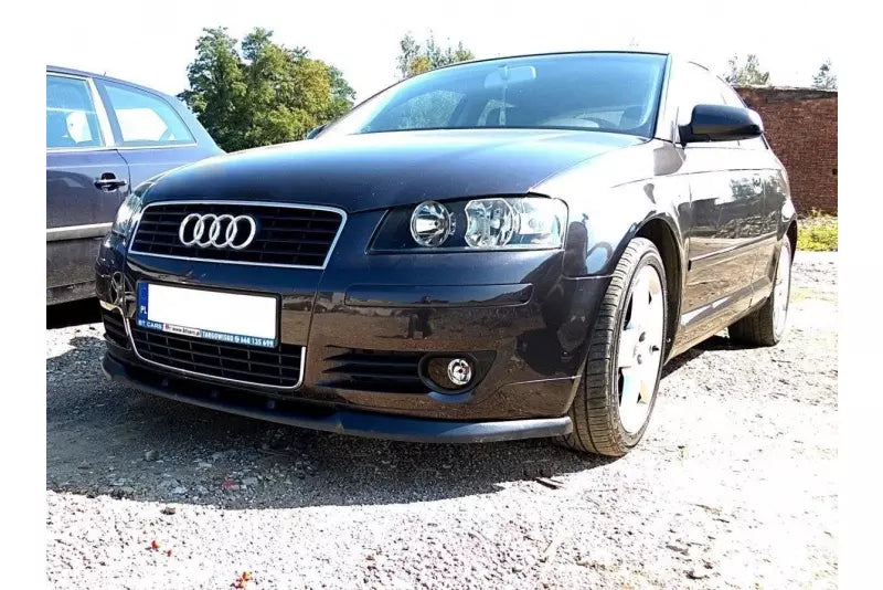 Maxton Design Frontlippe für Audi A3 8P vor Facelift 2003-2005 Hochglanz schwarz – Ansicht 1