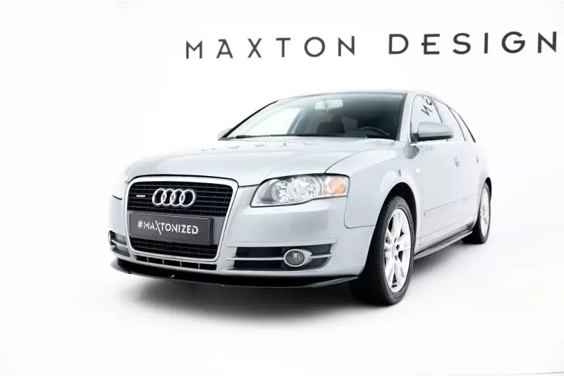 Maxton Design Frontlippe V.2 Audi A4 B7 Hochglanz schwarz – Ansicht 1