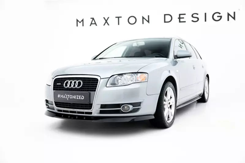 Maxton Design Frontlippe V.1 für Audi A4 B7 Hochglanz schwarz – Ansicht 1