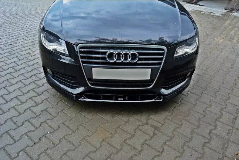 Maxton Design Frontlippe V.1 für Audi A4 B8 Hochglanz schwarz – Ansicht 2