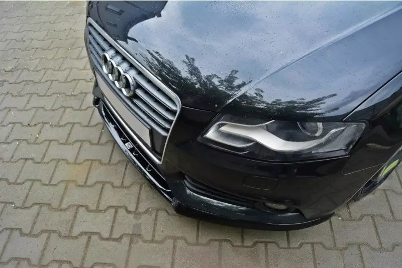 Maxton Design Frontlippe V.1 für Audi A4 B8 Hochglanz schwarz – Ansicht 3