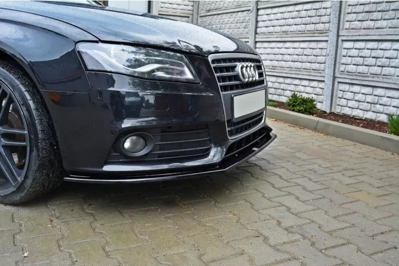 Maxton Design Frontlippe V.2 Audi A4 B8 Hochglanz schwarz – Ansicht 1