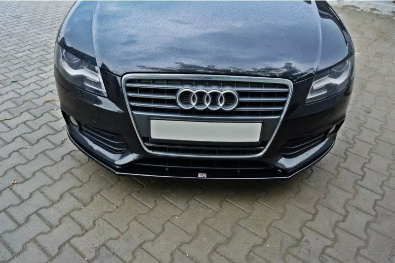 Maxton Design Frontlippe V.2 Audi A4 B8 Hochglanz schwarz – Ansicht 2