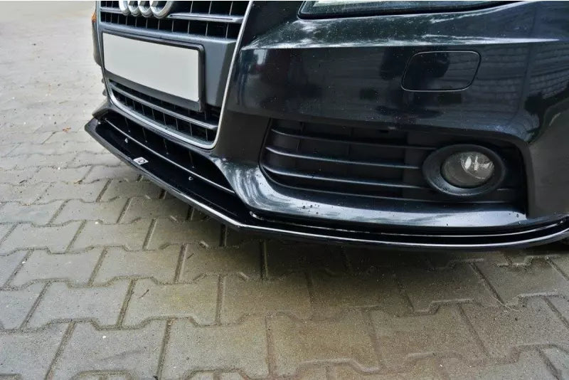 Maxton Design Frontlippe V.2 Audi A4 B8 Hochglanz schwarz – Ansicht 3