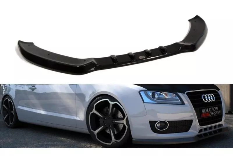 Maxton Design Frontlippe für Audi A5 B8 8T Hochglanz schwarz – Ansicht 1