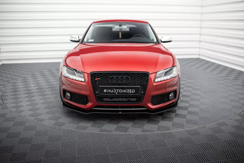 Maxton Design Frontlippe für Audi S5 / A5 S-Line B8 8T Hochglanz schwarz – Ansicht 2