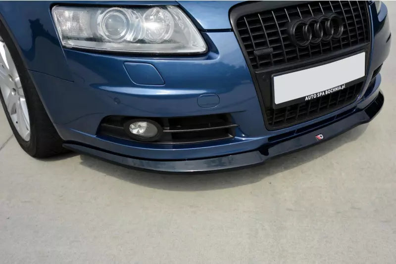 Maxton Design Frontlippe V.1 für Audi A6 C6 S-Line Hochglanz schwarz – Ansicht 3