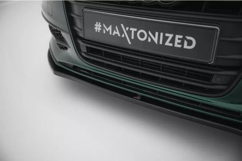 Maxton Design Frontlippe V.1 für Audi S6 / A6 S-Line C7 Hochglanz schwarz – Ansicht 3