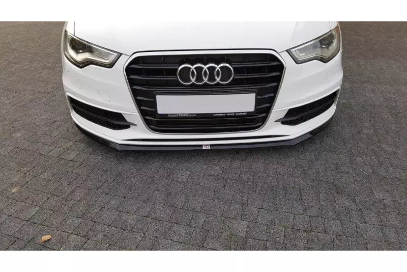 Maxton Design Frontlippe V.2 für Audi S6 / A6 S-Line C7 Hochglanz schwarz – Ansicht 4