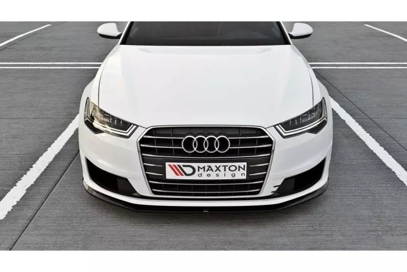 Maxton Design Frontlippe für Audi A6 C7 Ultra Facelift Hochglanz schwarz – Ansicht 1