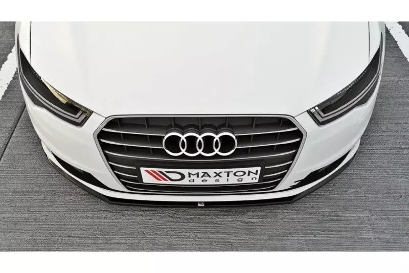 Maxton Design Frontlippe für Audi A6 C7 Ultra Facelift Hochglanz schwarz – Ansicht 2