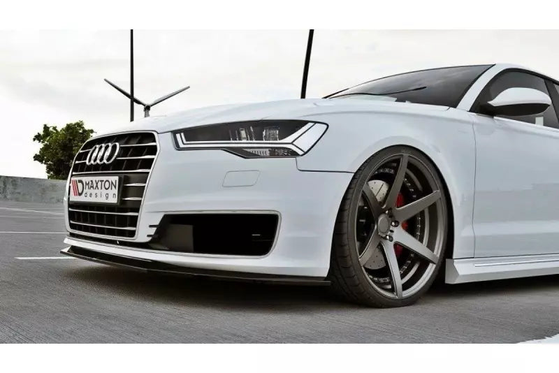 Maxton Design Frontlippe für Audi A6 C7 Ultra Facelift Hochglanz schwarz – Ansicht 3