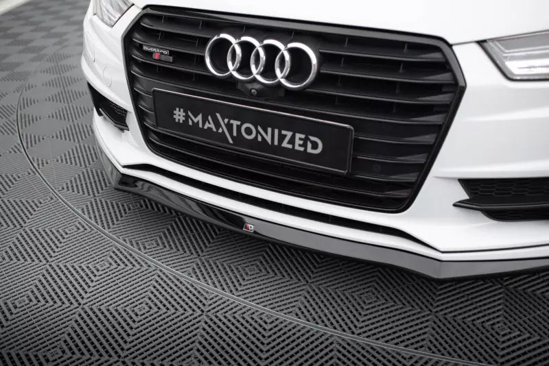 Maxton Design Frontlippe für Audi S7 / A7 S-Line C7 Facelift Hochglanz schwarz – Ansicht 3