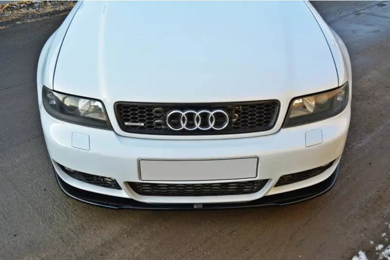 Maxton Design Frontlippe für Audi RS4 B5 Hochglanz schwarz – Ansicht 2