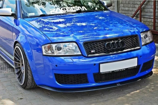 Maxton Design Frontlippe für Audi RS6 C5 Hochglanz schwarz – Ansicht 1